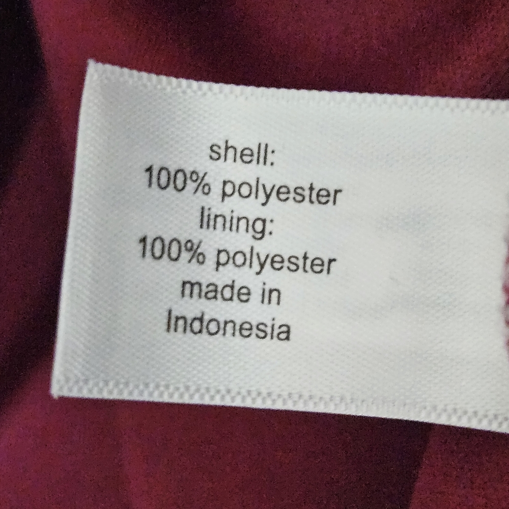 Lane Bryant flowy tank top wine color and white. Size 22 - Picture 4 of 6